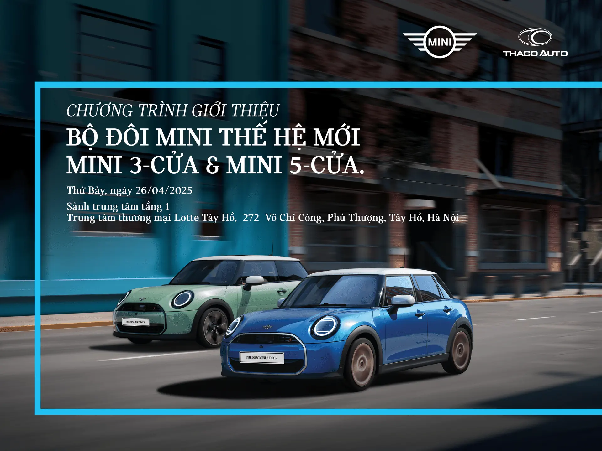 Chương trình giới thiệu Bộ đôi MINI thế hệ mới MINI 3-Cửa & MINI 5-Cửa.
